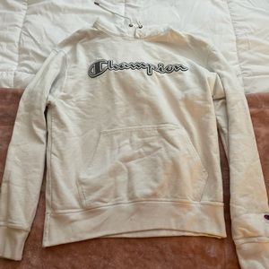 White mens champion hoodie